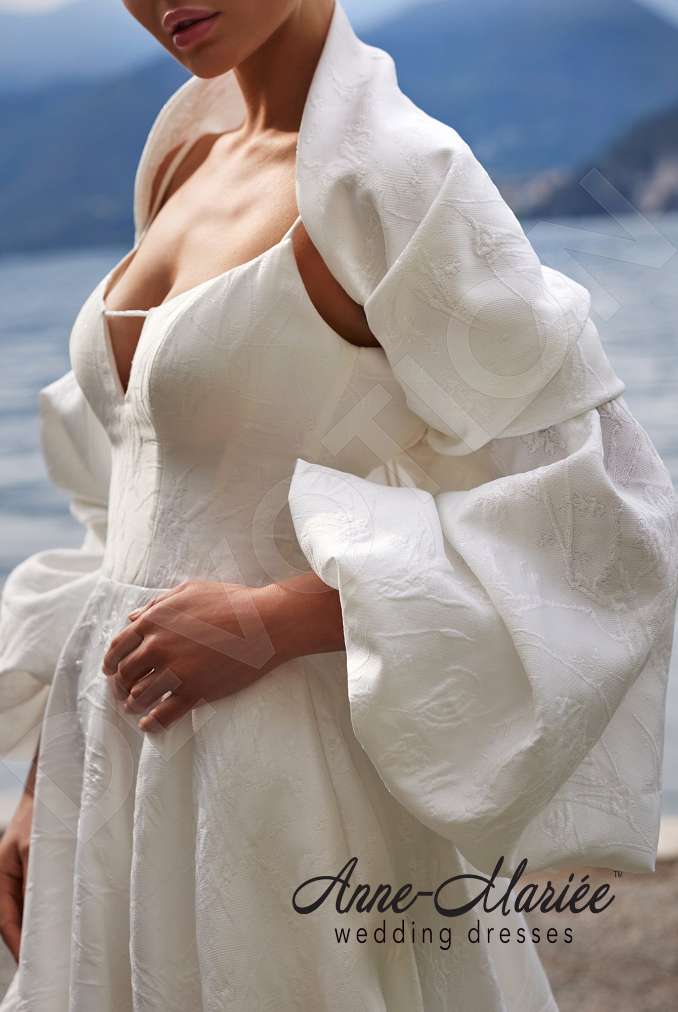 Classic A-Line Wedding Dress Puff Sleeve Court Train Sweetheart Bride Gowns  | eBay
