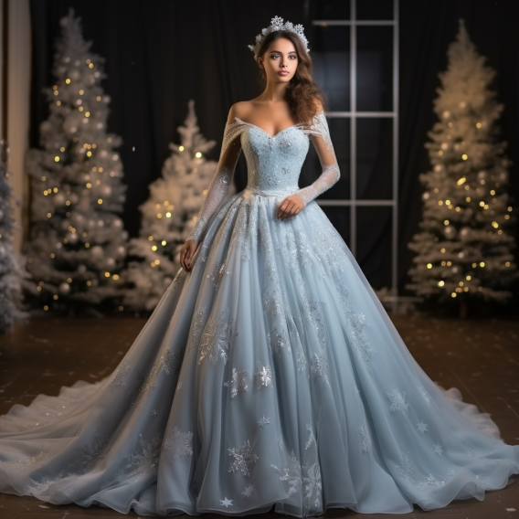 AI Winter Wedding Dress Inspiration