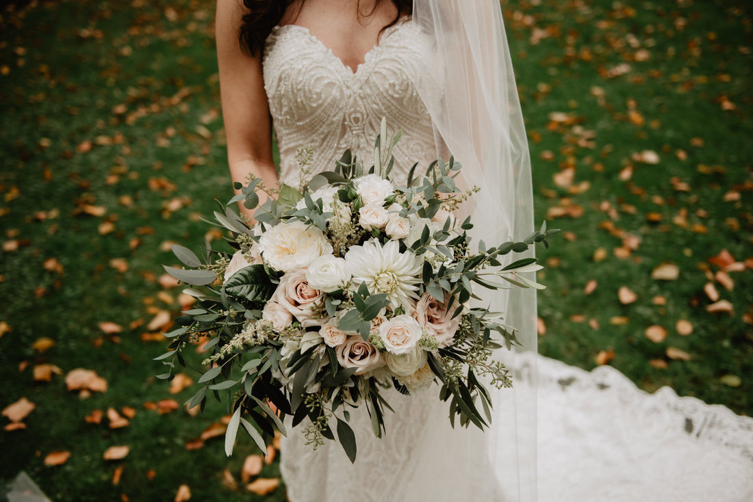 woman wearing a wedding dress