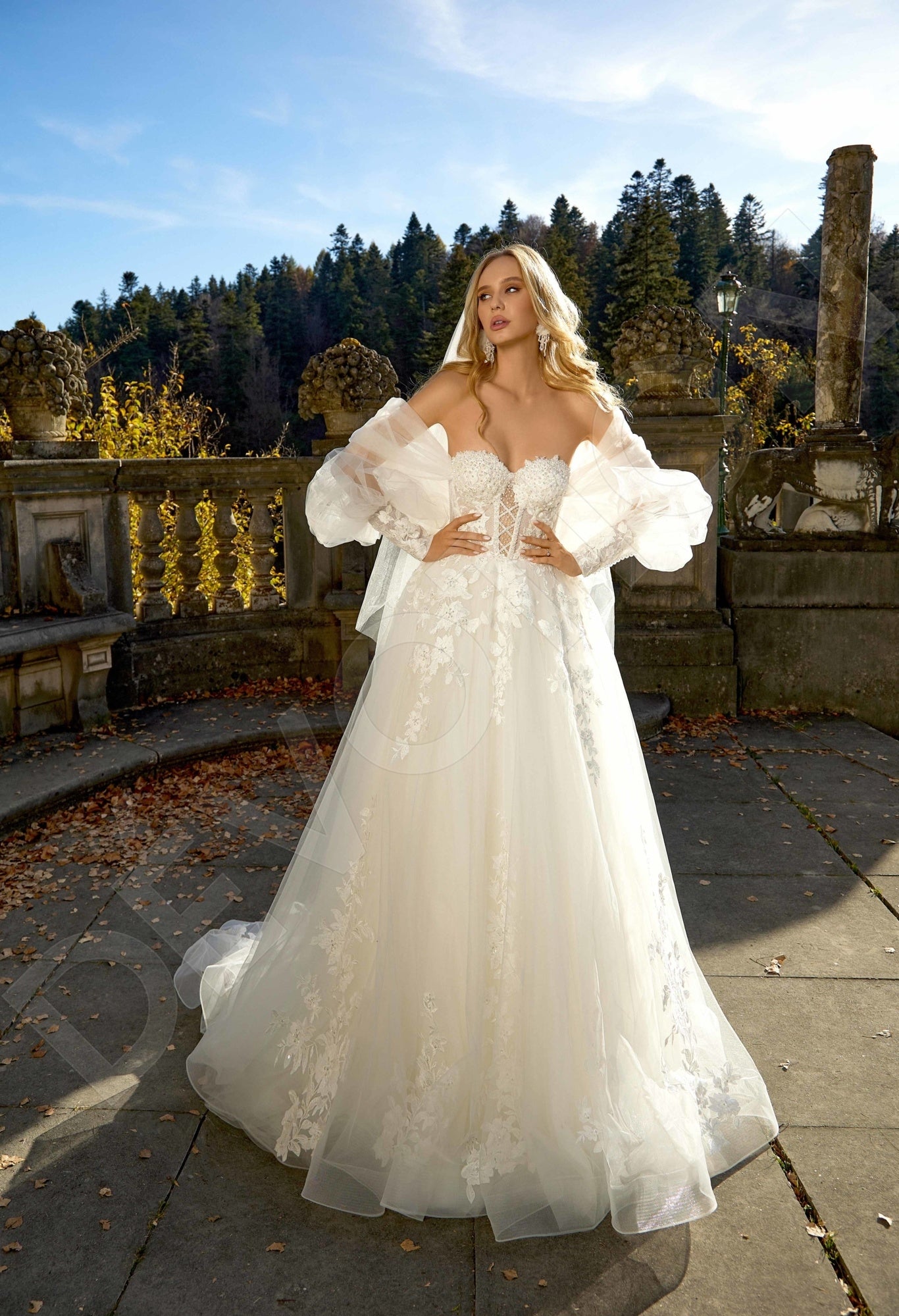 Berta A-line Sweetheart Milk Wedding dress