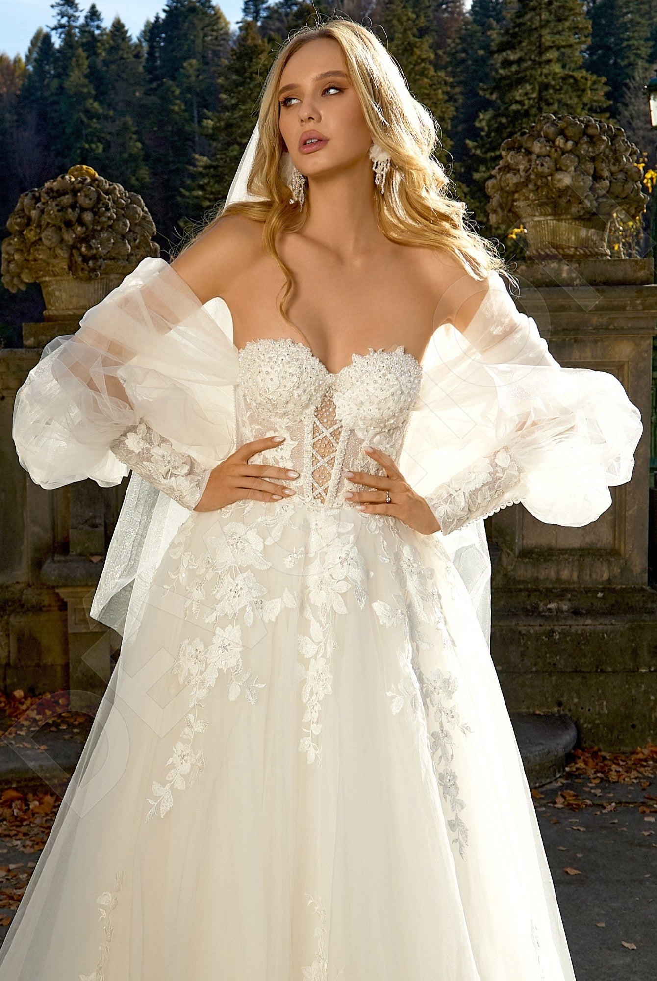 Berta A-line Sweetheart Milk Wedding dress