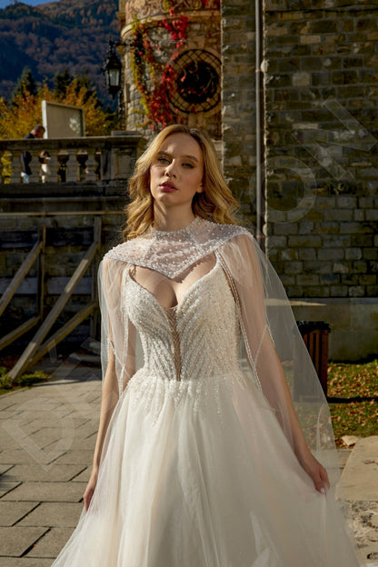 Margaretta A-line Sweetheart Milk Wedding dress
