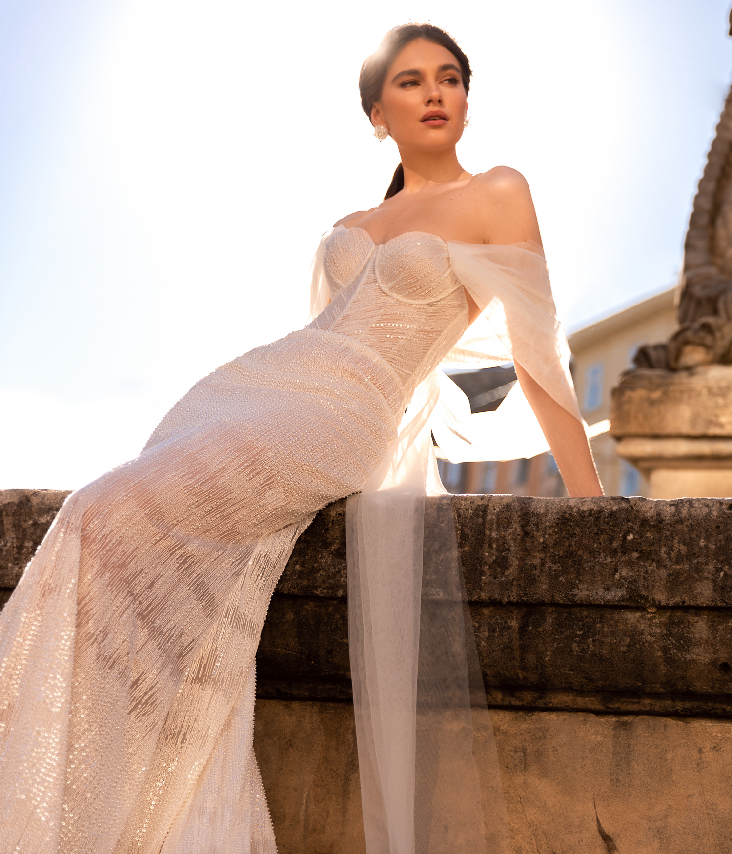 Devotion Wedding Dresses Aimee A-line Illusion Milk Champagne Wedding dress