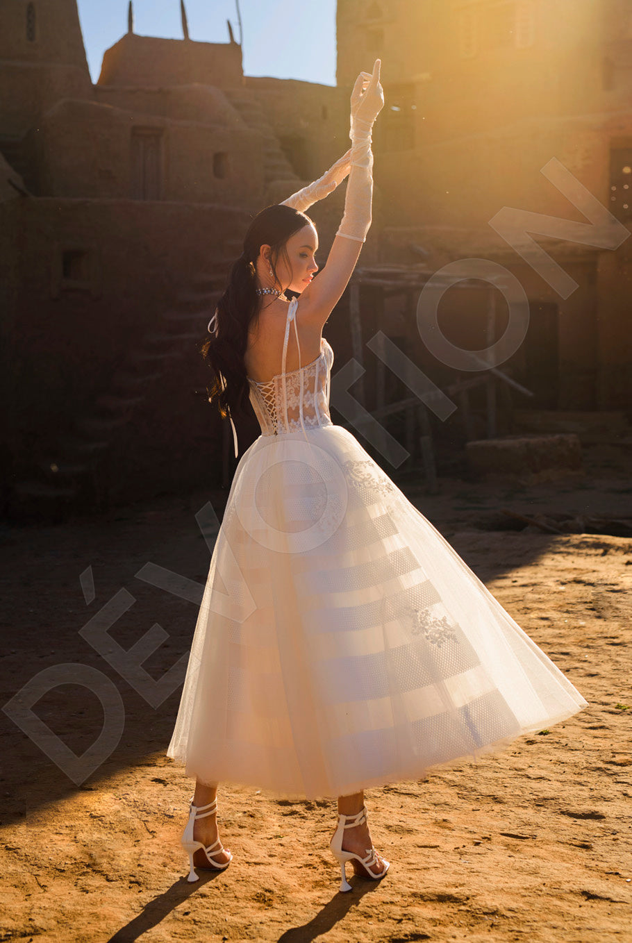 Aleria A-line Sweetheart Off White Wedding dress