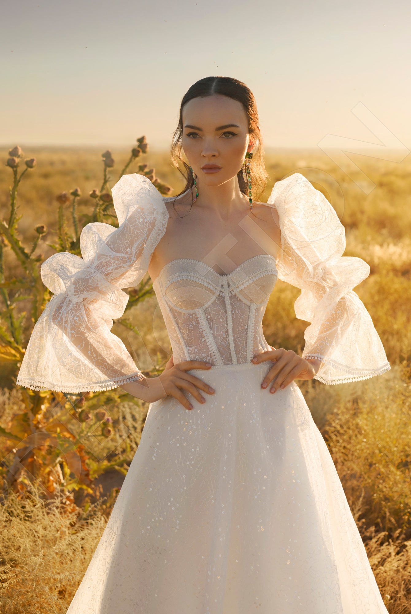 Alesta  A-line Sweetheart Off White Wedding Dress