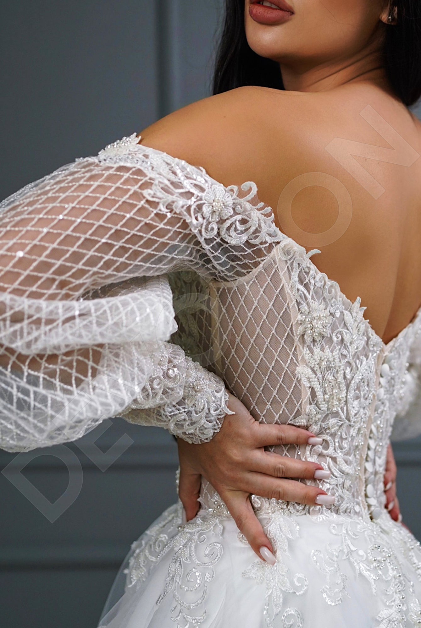 Bazilia A-Line Sweetheart Ivory Wedding dress