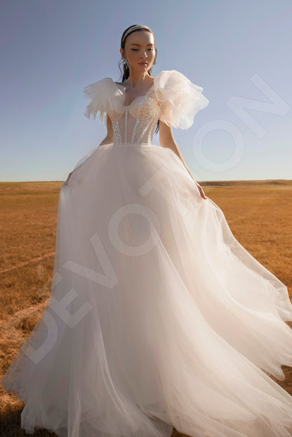 Blanty A-line Sweetheart Off White Wedding dress