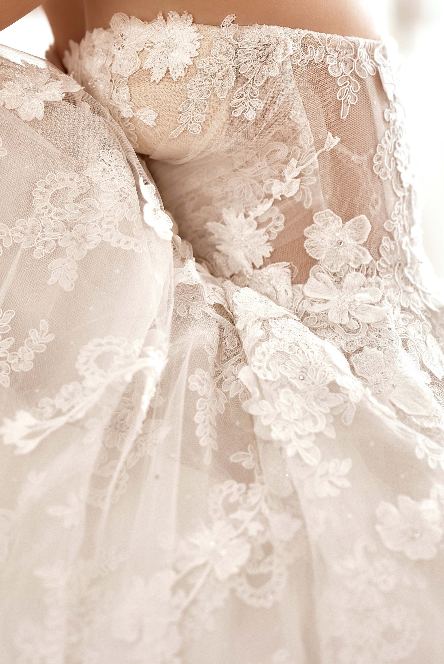 Carmen A-line Sweetheart Milk Wedding dress