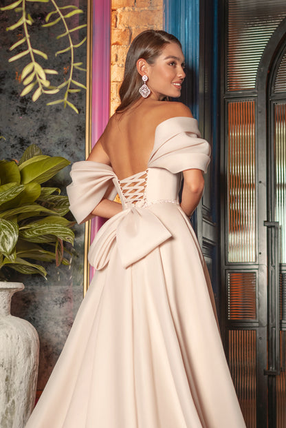 Christine A-line Sweetheart Blush Wedding dress
