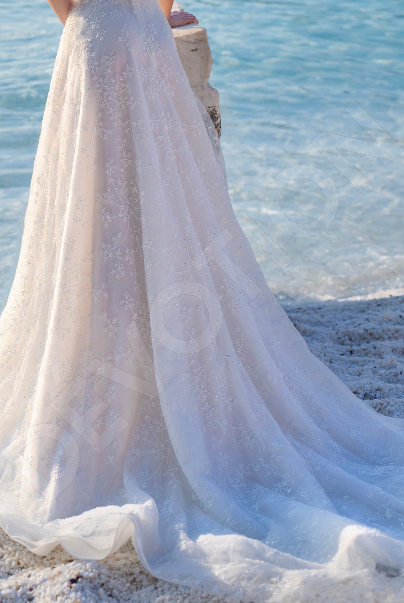 Eden A-line Illusion Ivory Wedding dress