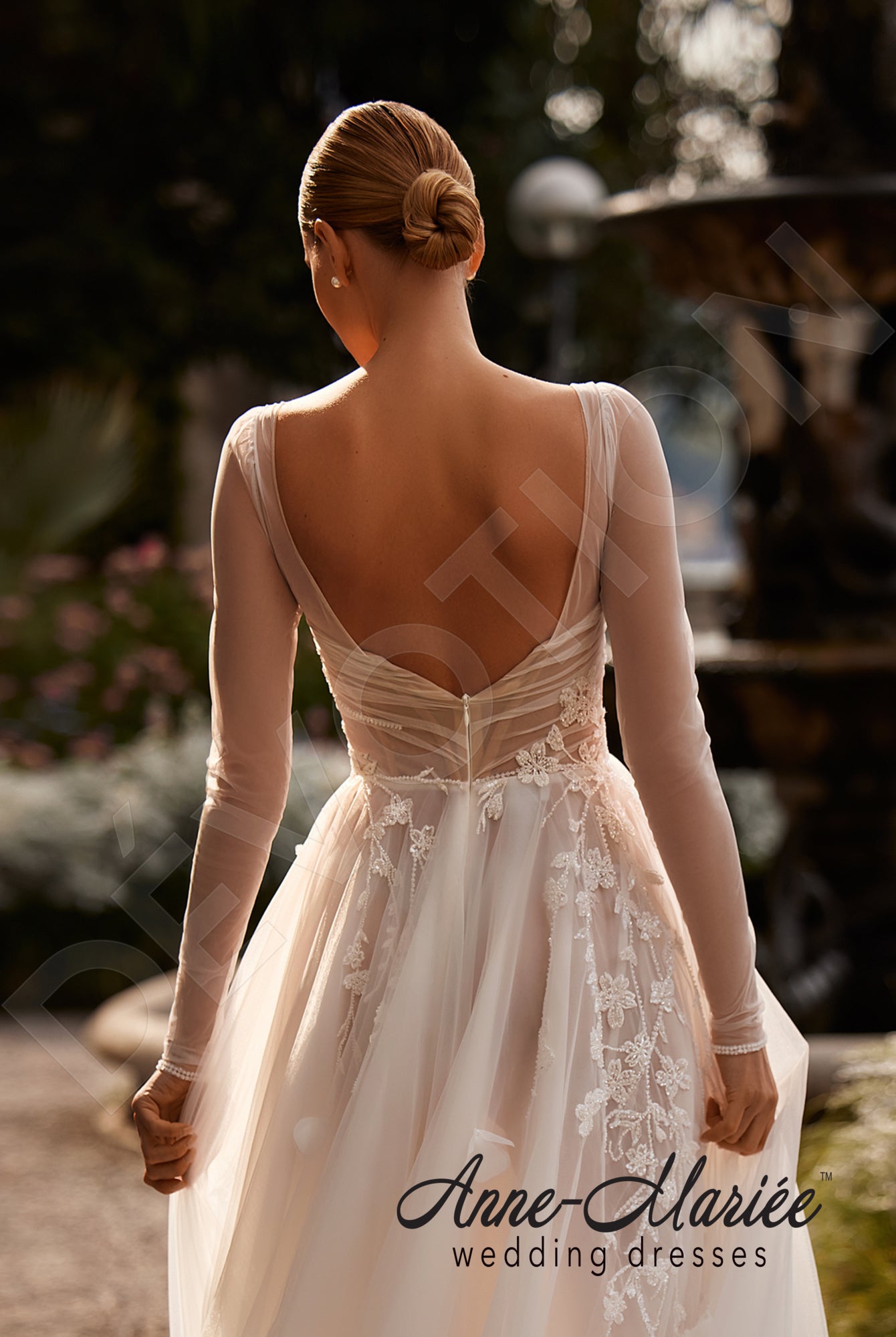 Elda A-line Sweetheart Milk/Powder Wedding dress