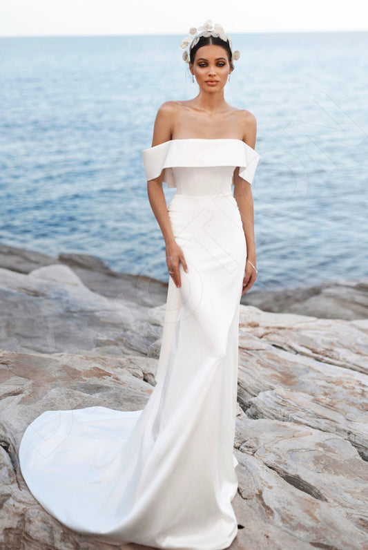 LUXURY Wedding Dress EVA Full Pearls Bridal Gown off White/ivory