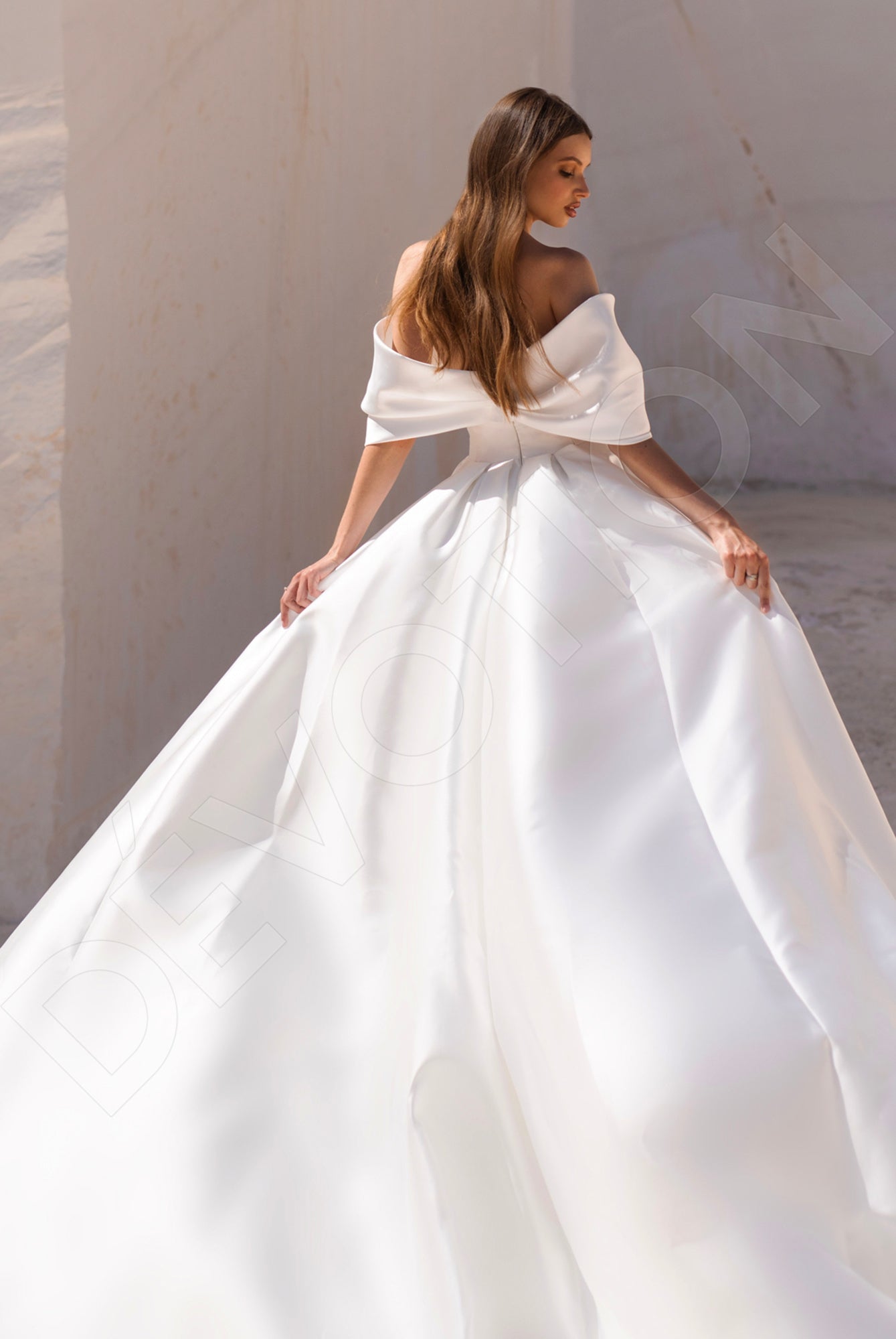 Faith A-line Off-shoulder Ivory Wedding dress