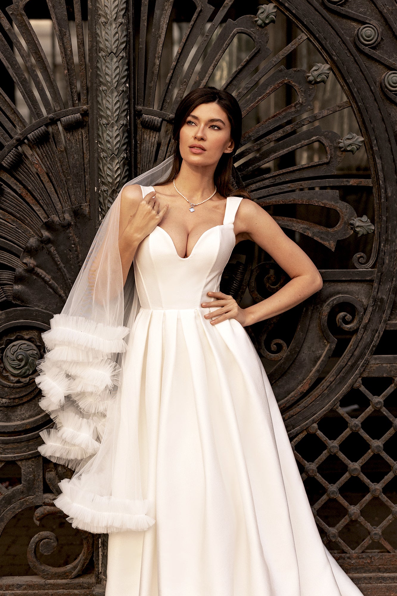Ruelia A-line Sweetheart Milk Wedding dress