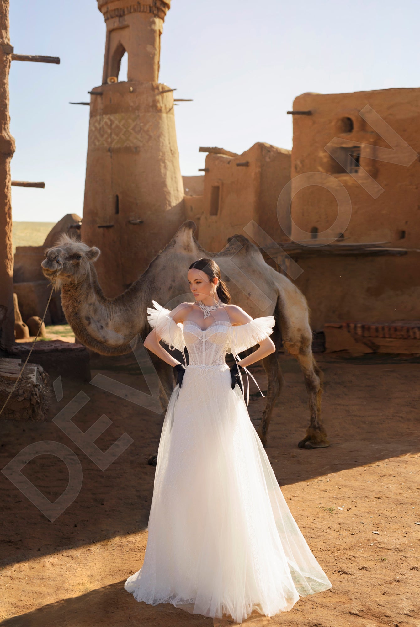 Konlita A-line Sweetheart Off White Wedding dress