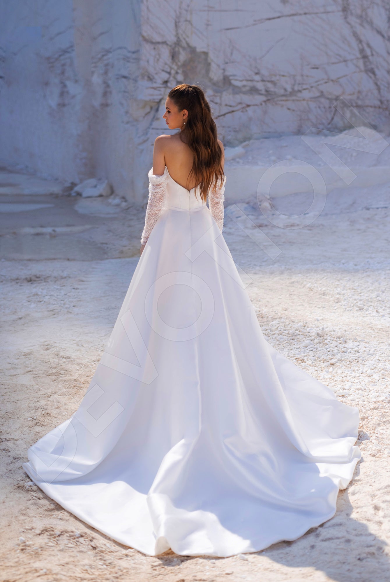 Mabel A-line Sweetheart Ivory Wedding dress