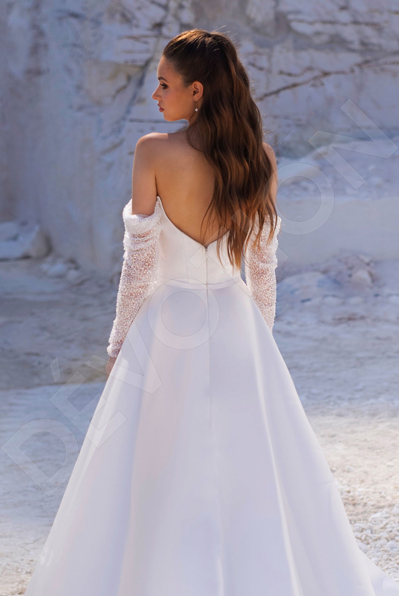 Mabel A-line Sweetheart Ivory Wedding dress