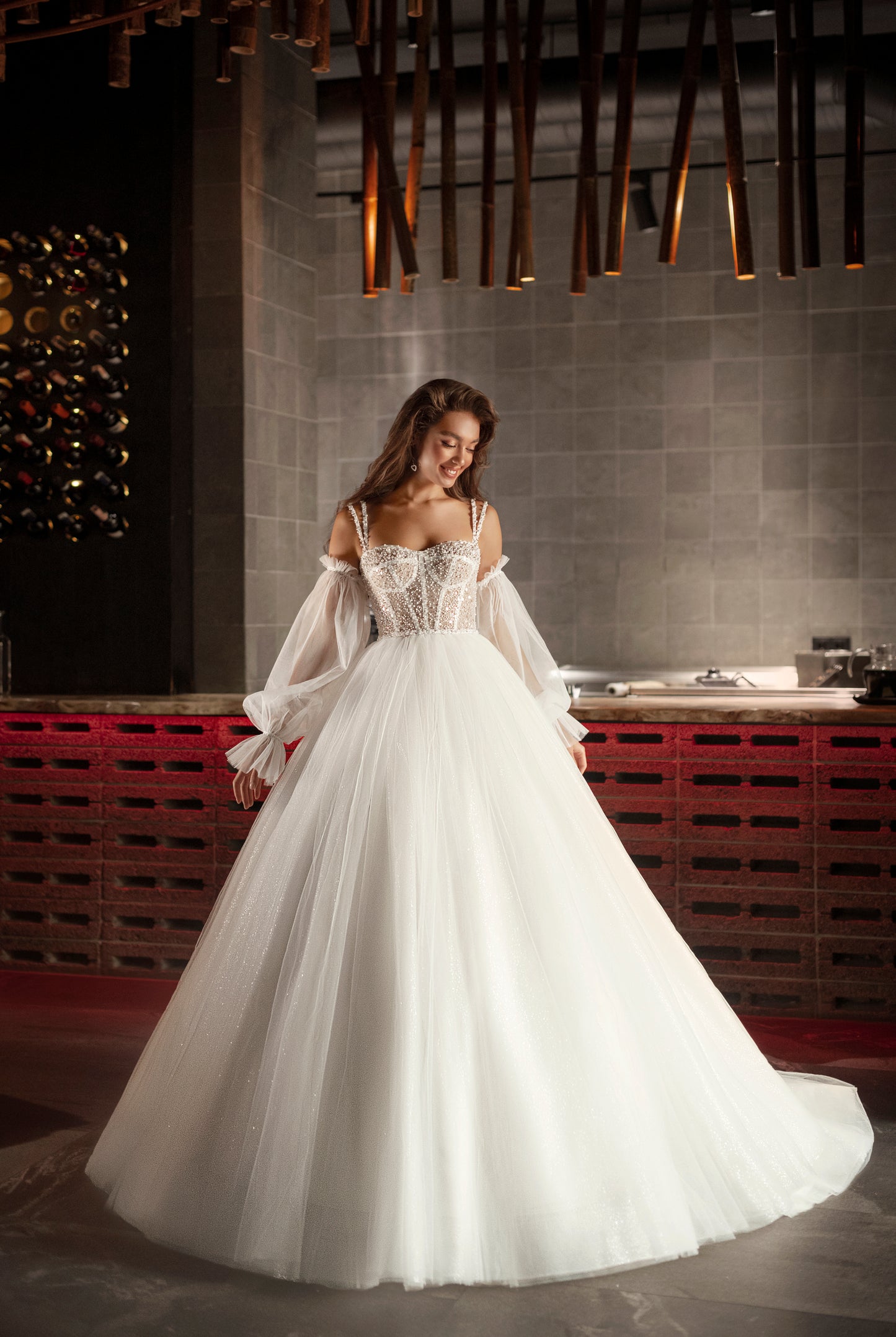 Symphony A-line Sweetheart Ivory Wedding dress