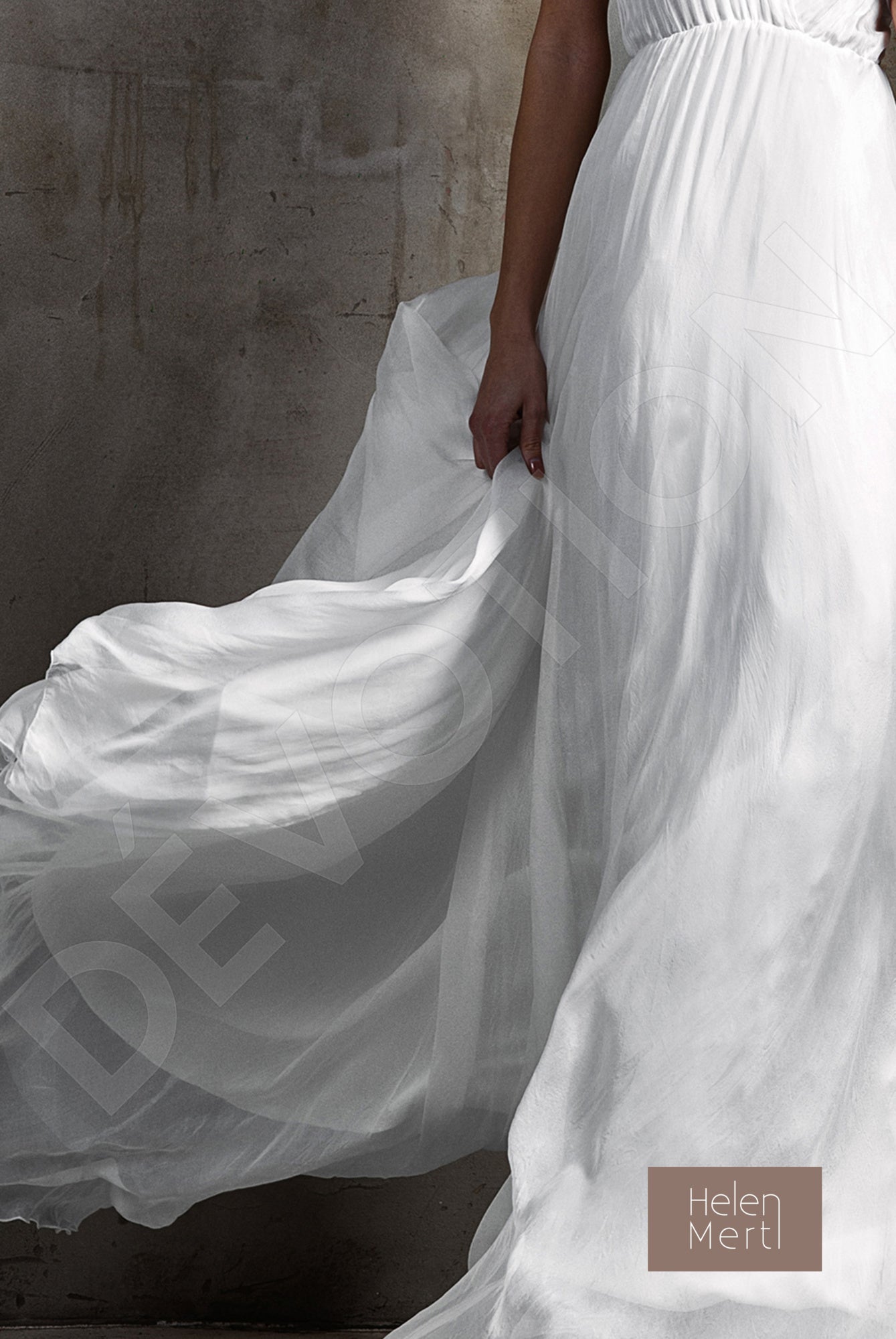 Tereza A-line V-neck White Wedding dress