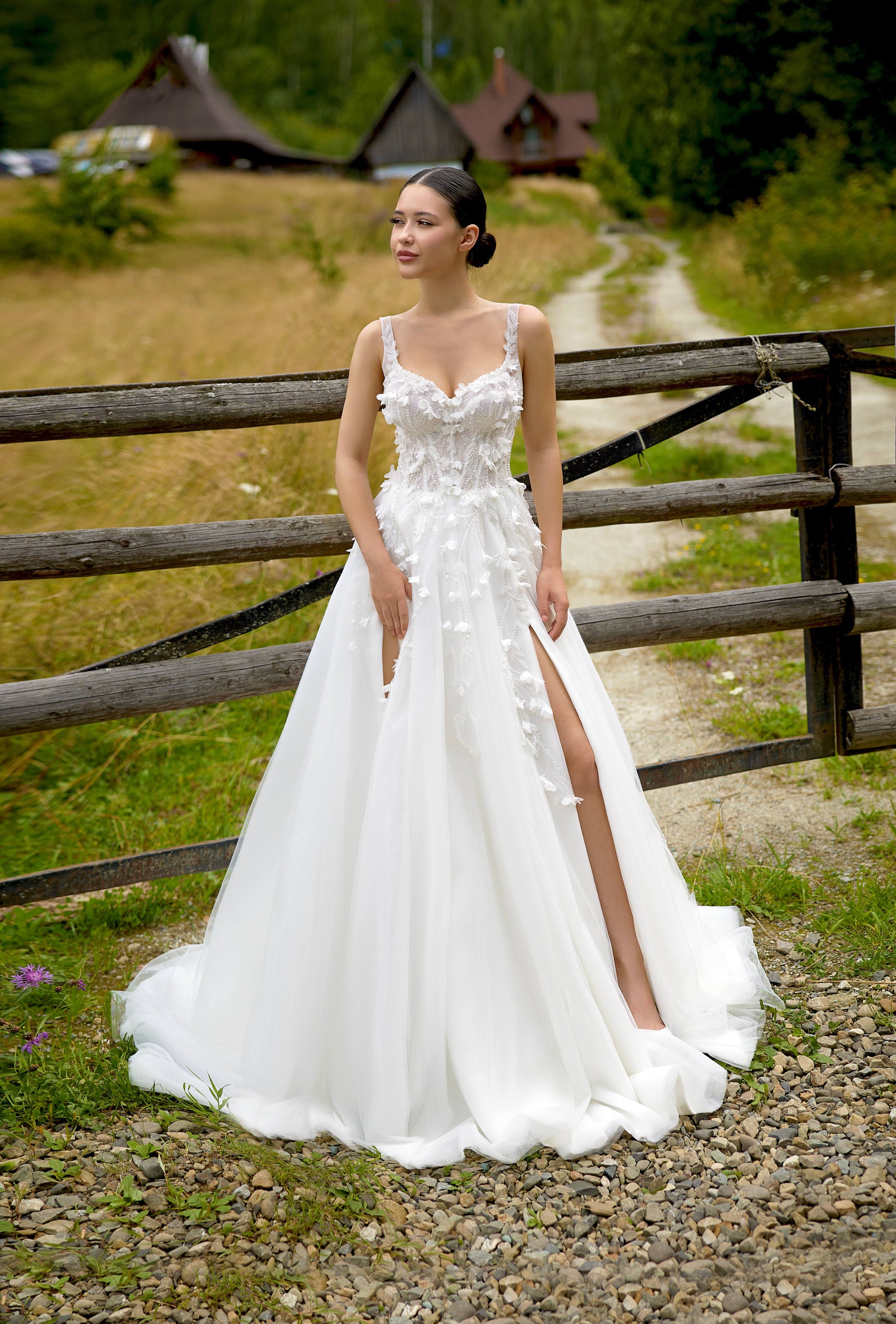 Niki A-line Sweetheart Milk Wedding dress