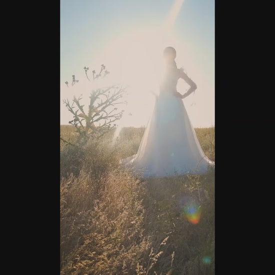 Alesta  A-line Sweetheart Off White Wedding Dress
