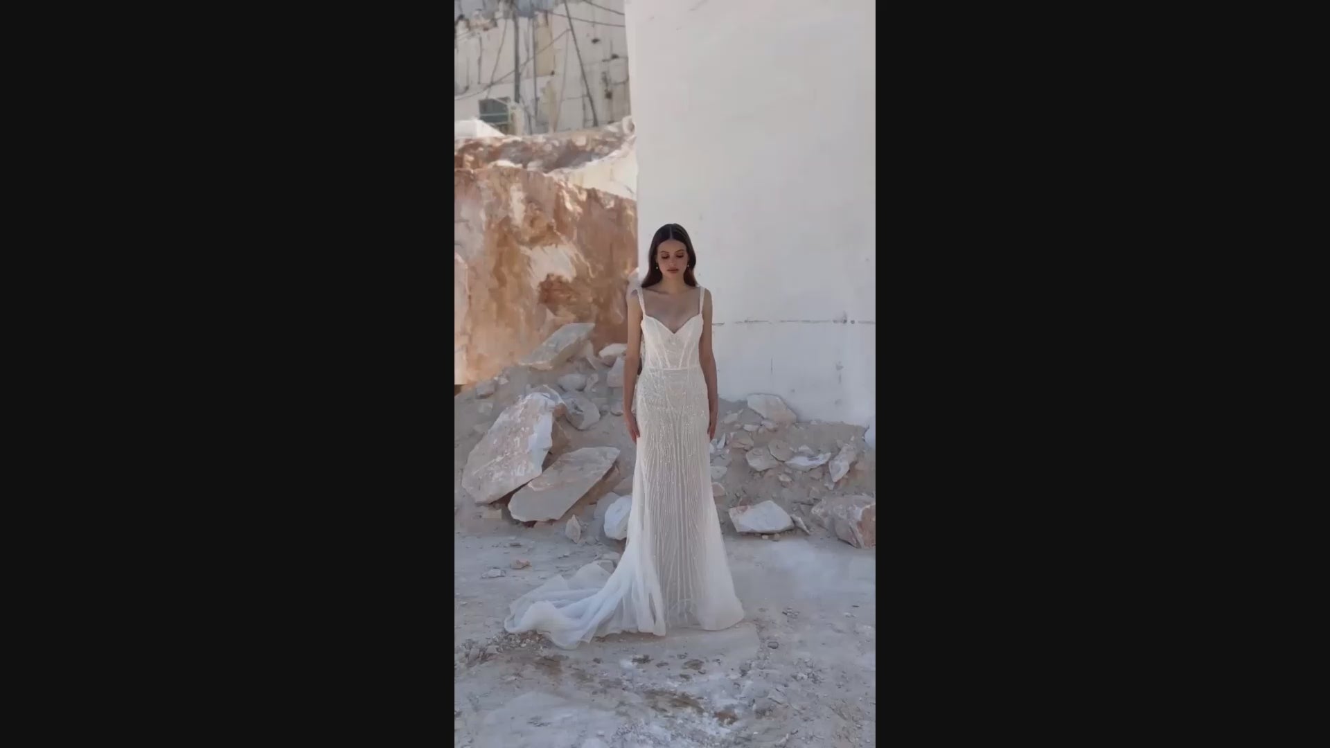 Chelsea Trumpet/Mermaid Sweetheart Ivory Wedding dress video