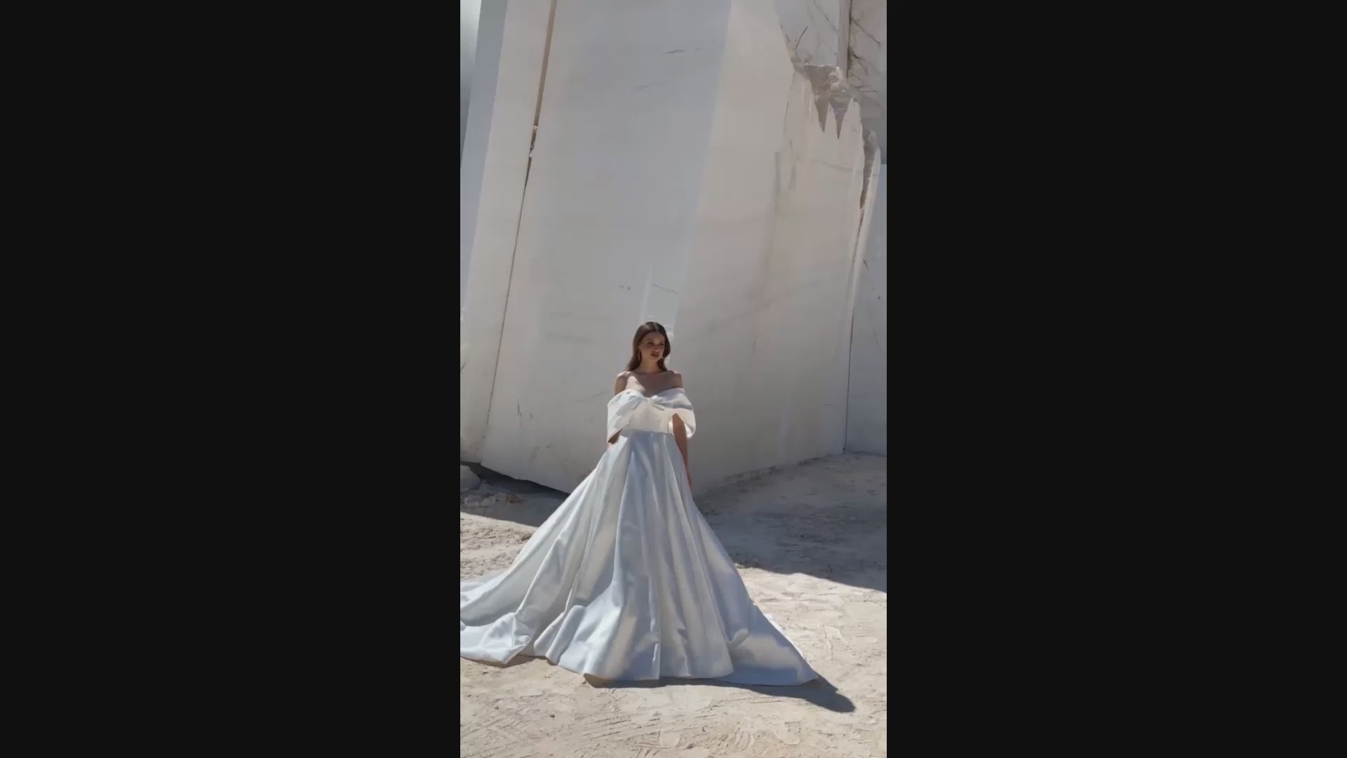 Faith A-line Off-shoulder Ivory Wedding dress video