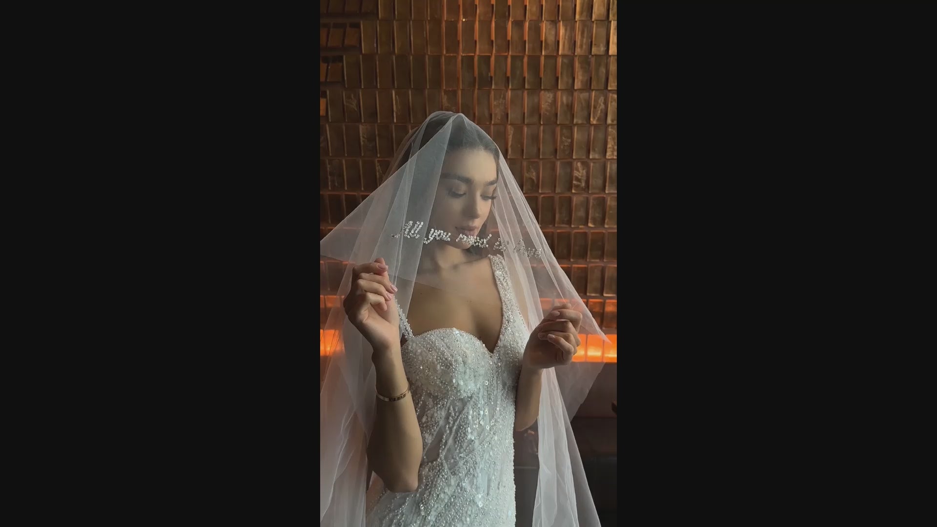 Ashley Trumpet/Mermaid Sweetheart Ivory Wedding dress video