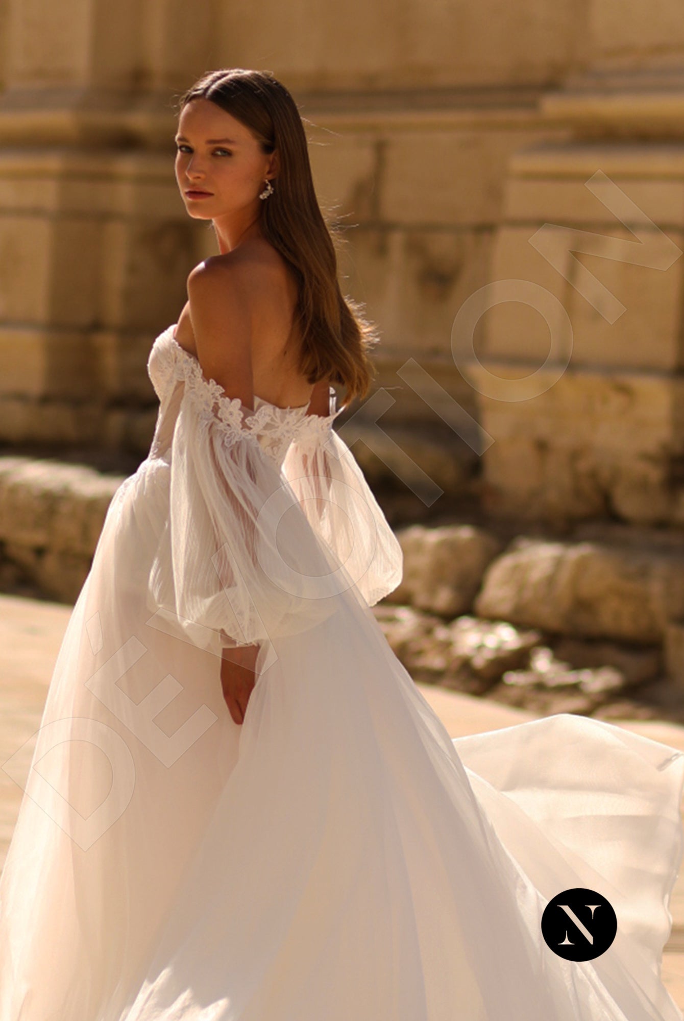 Mire A-line Sweetheart Ivory Wedding dress