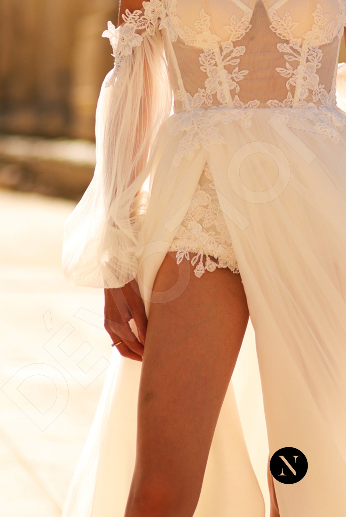 Mire A-line Sweetheart Ivory Wedding dress