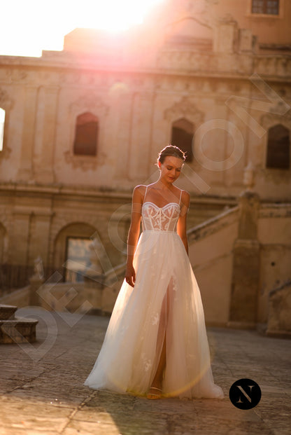 Silvia A-line Sweetheart Ivory Wedding dress 7