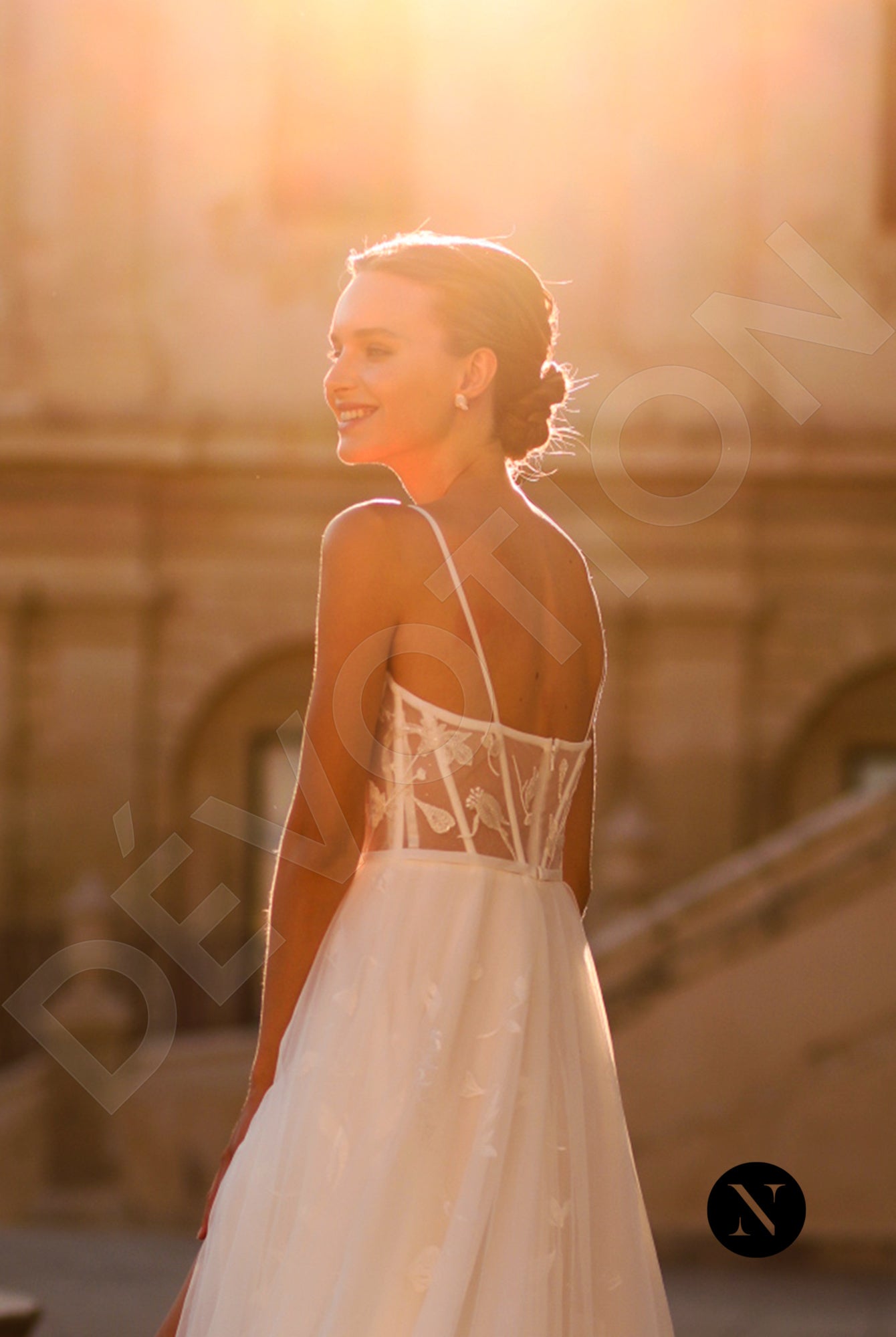 Silvia A-line Sweetheart Ivory Wedding dress 3