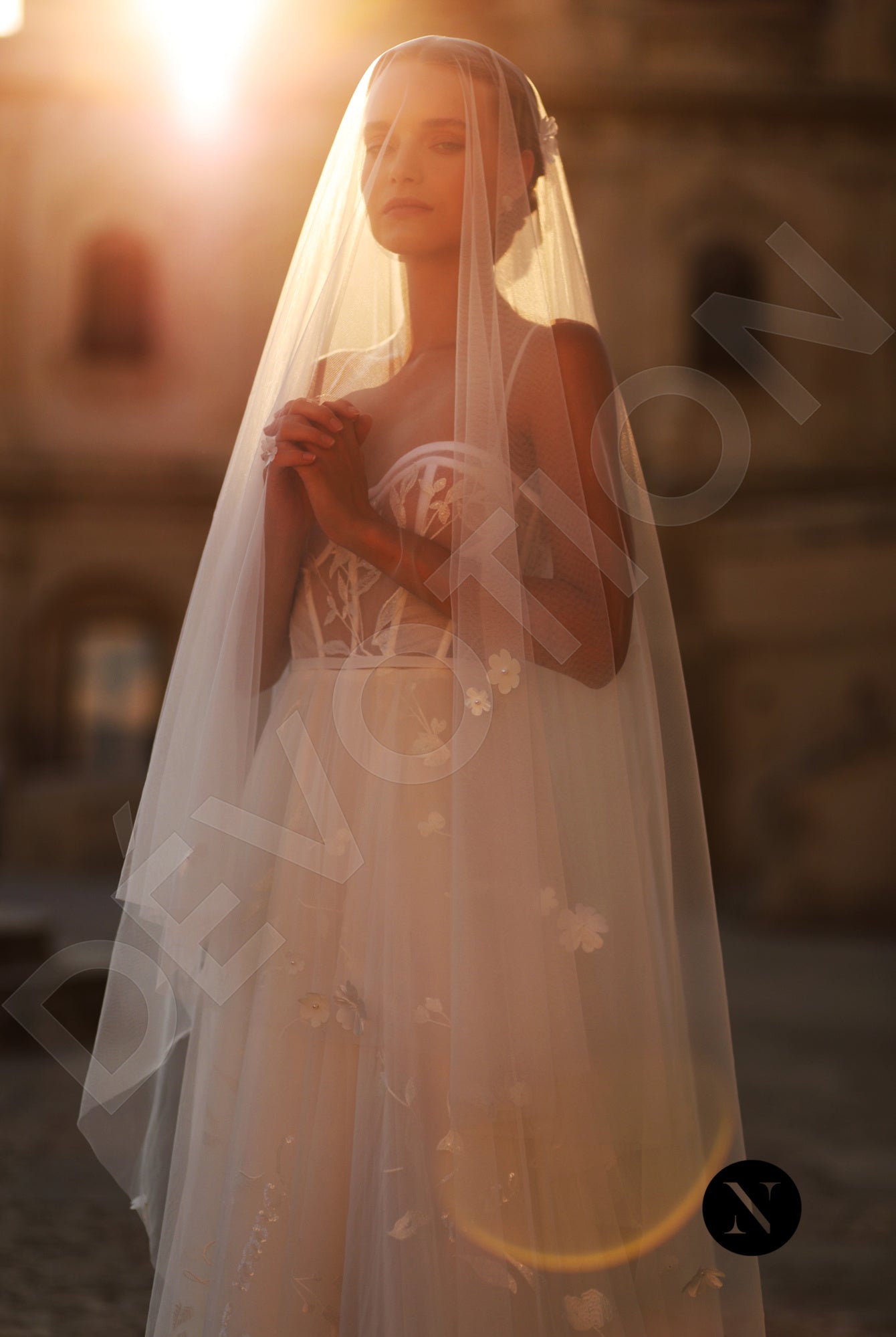 Silvia A-line Sweetheart Ivory Wedding dress 2