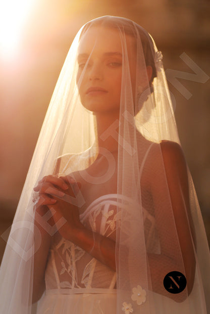 Silvia A-line Sweetheart Ivory Wedding dress 5