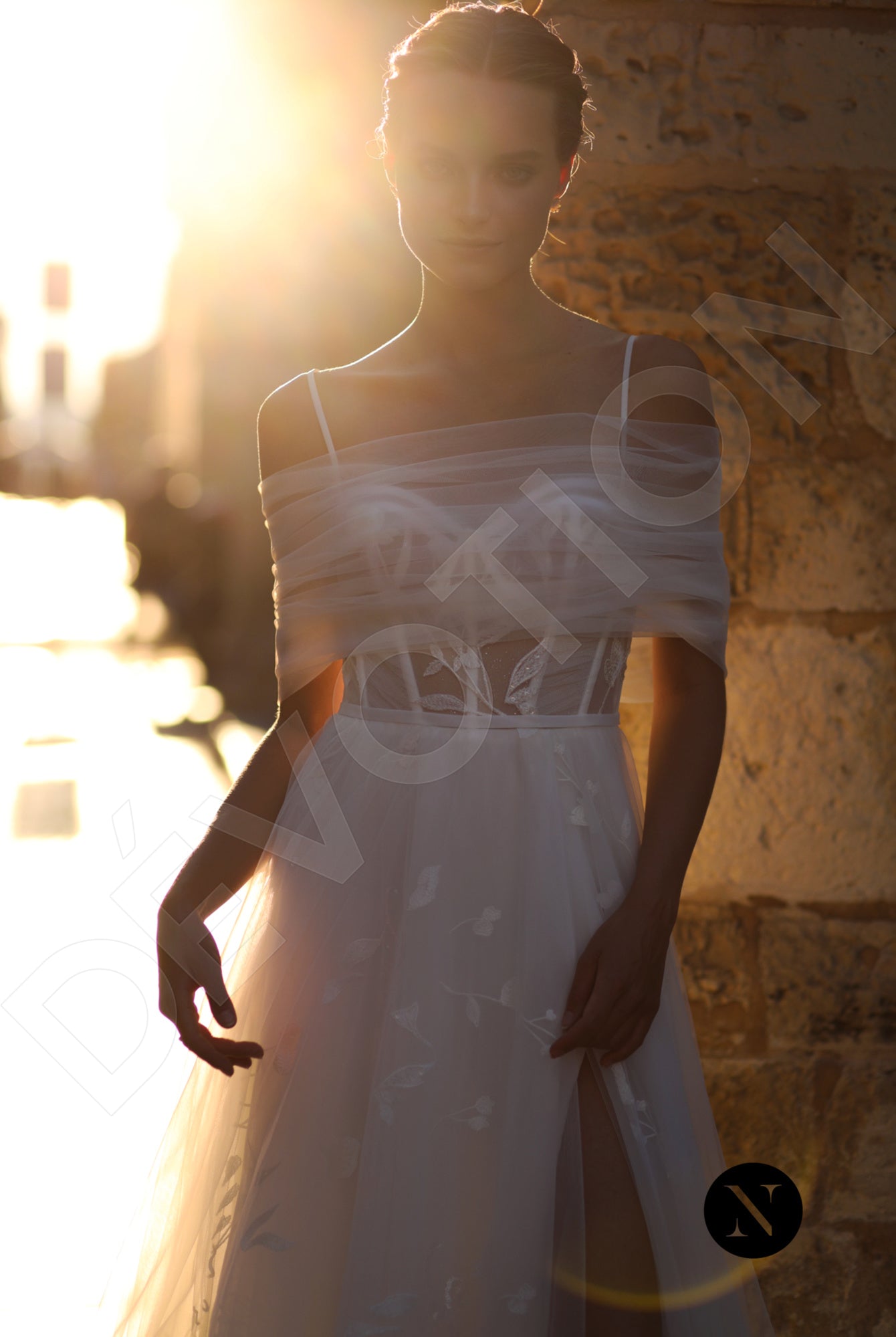 Silvia A-line Sweetheart Ivory Wedding dress 4