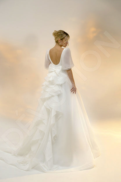 Skyler Princess/Ball Gown Square Light Ivory Wedding dress
