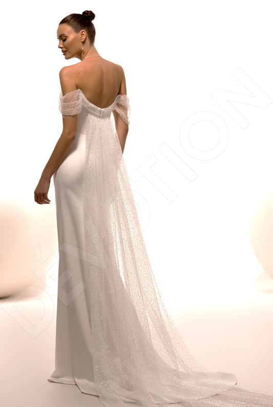 Martinela Trumpet/Mermaid Off-shoulder/Drop shoulders Ivory Wedding dress