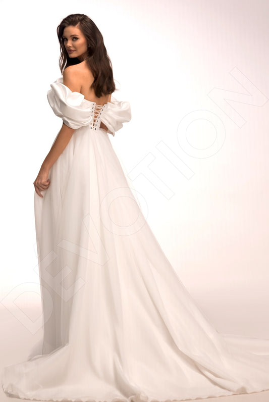 Rossa A-line Off-shoulder/Drop shoulder Ivory Wedding dress