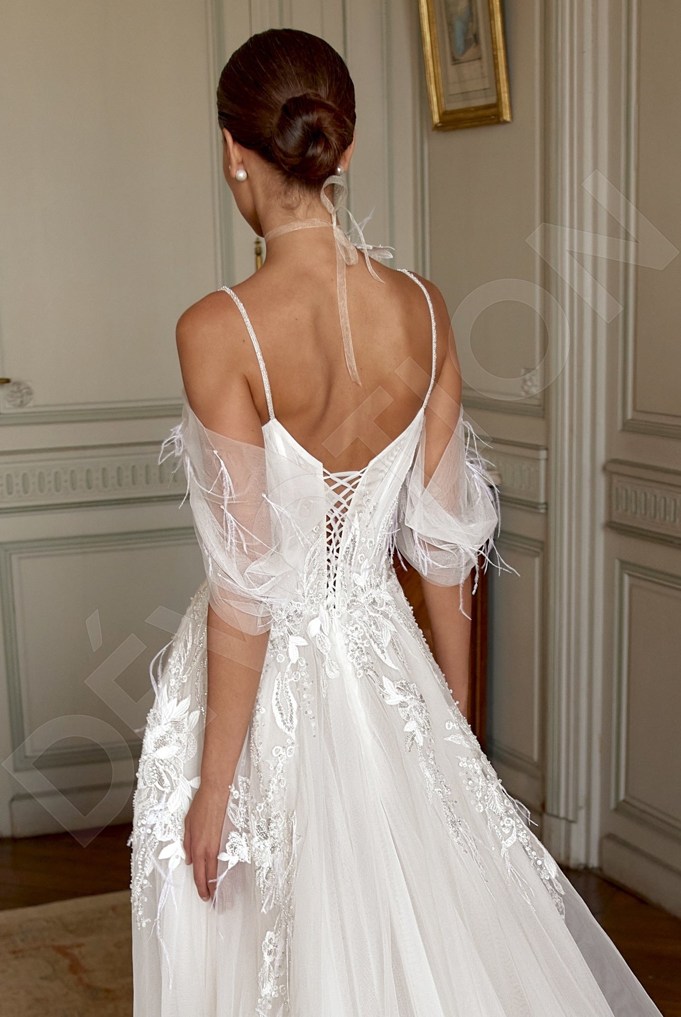 Angelia A-line Sweetheart Milk Wedding dress