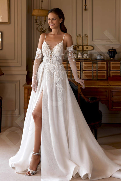 Dorinele A-line Sweetheart Milk Wedding dress