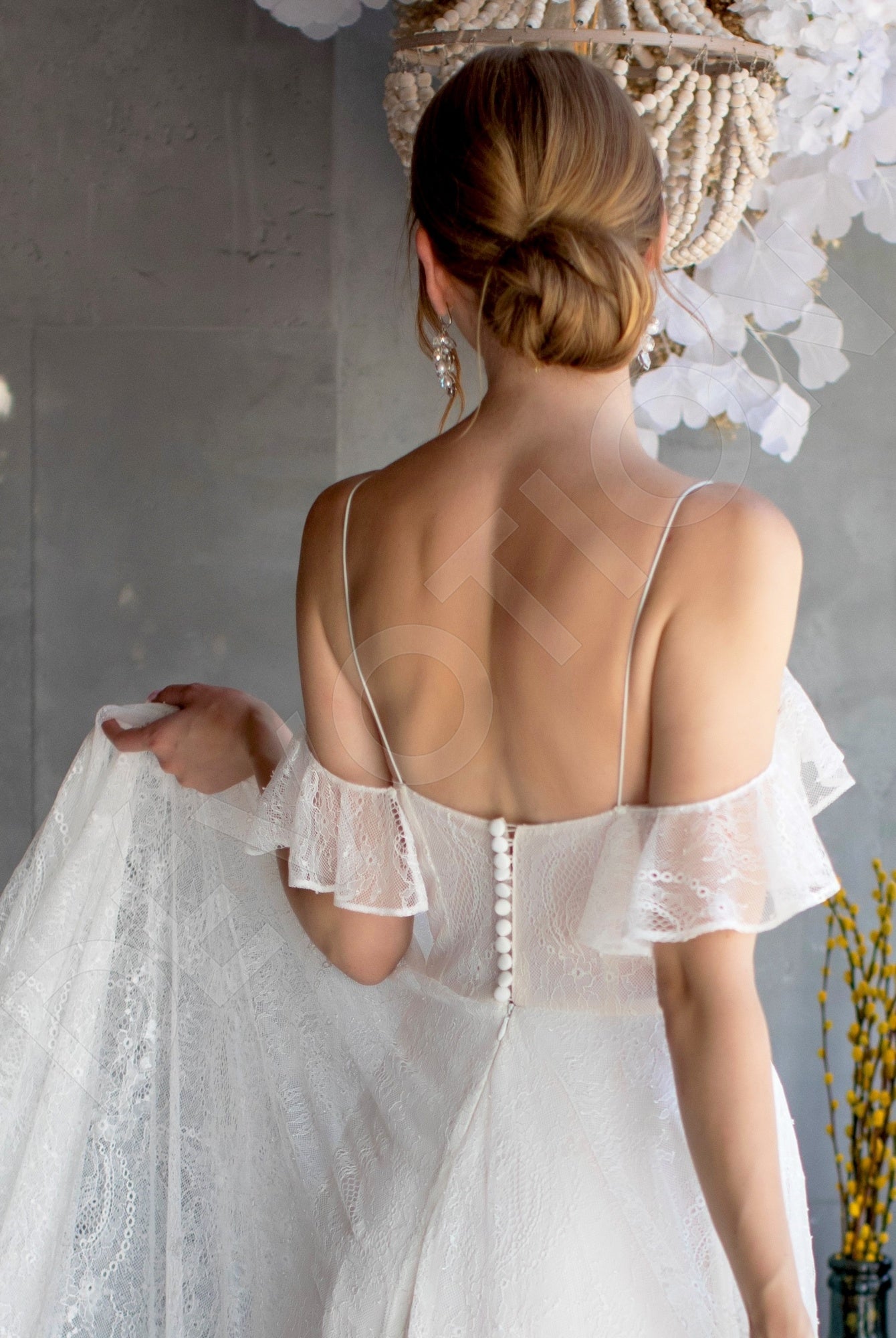 Alane A-line Sweetheart Milk Wedding dress
