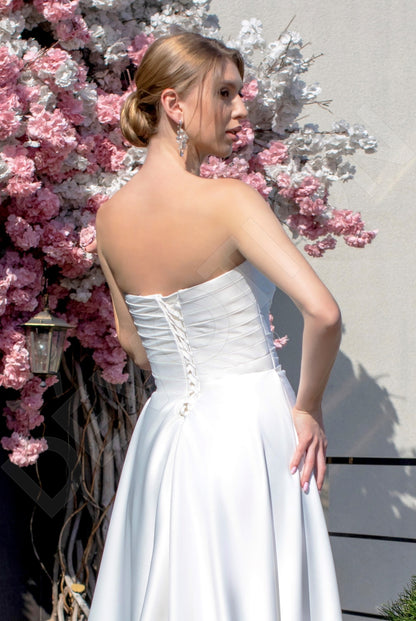 Hanny A-line Sweetheart Milk Wedding dress