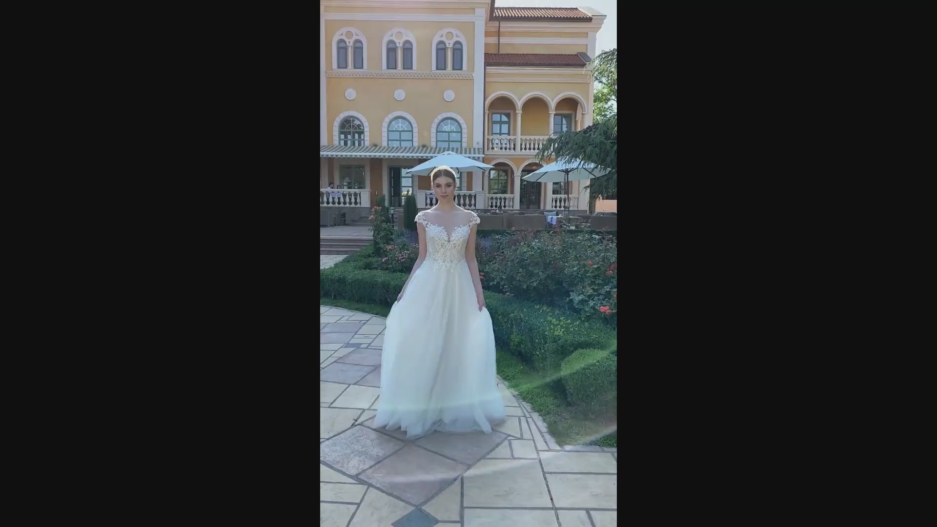 Lotinna A-line Illusion Milk Nude Wedding dress video