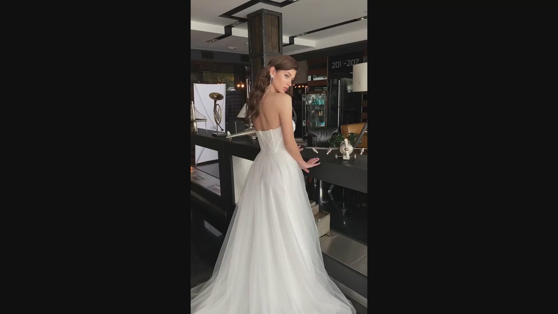 Romi A-line Sweetheart Milk Wedding dress video