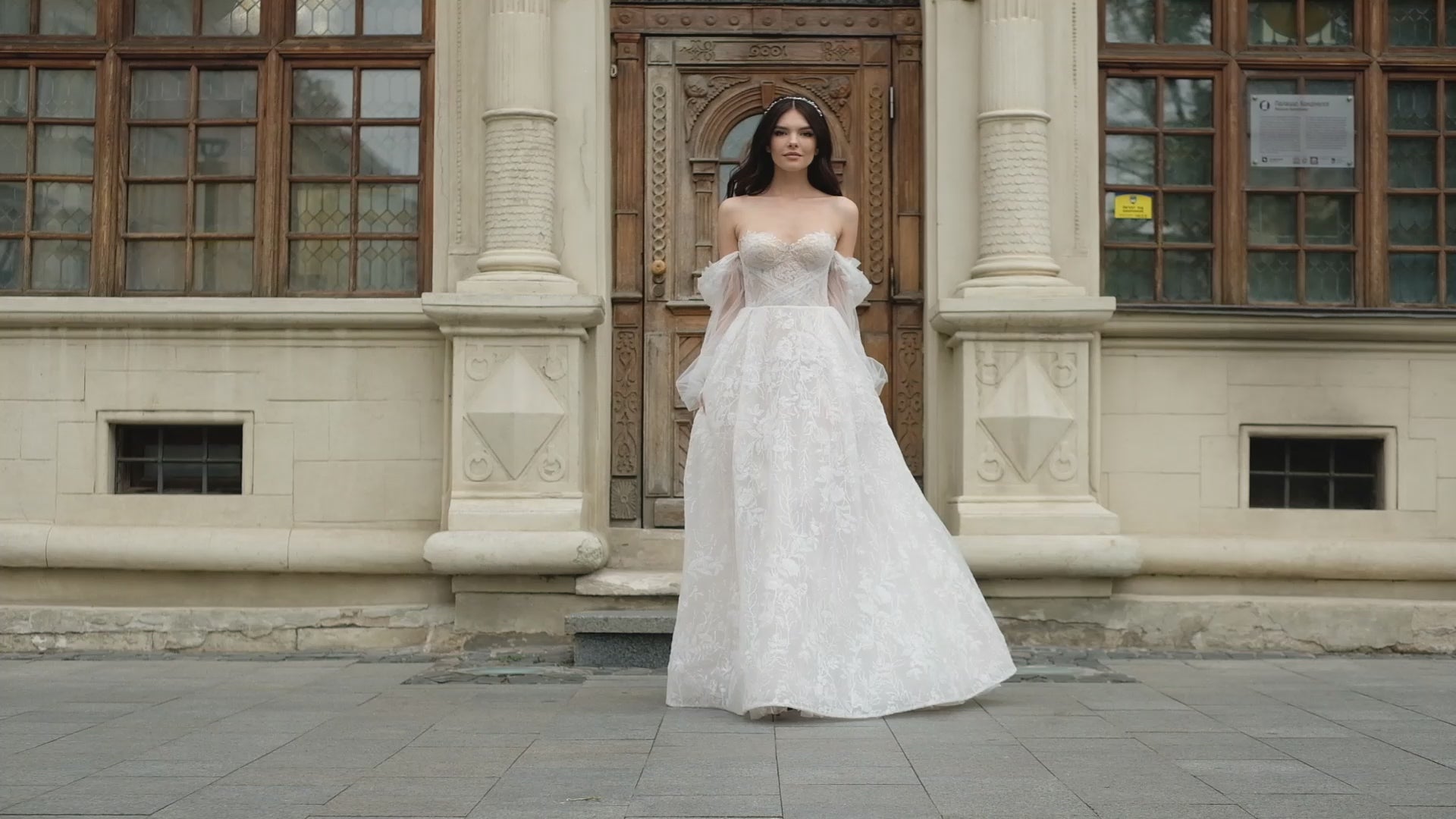 Mariz A-line Sweetheart Milk Peach Wedding dress video