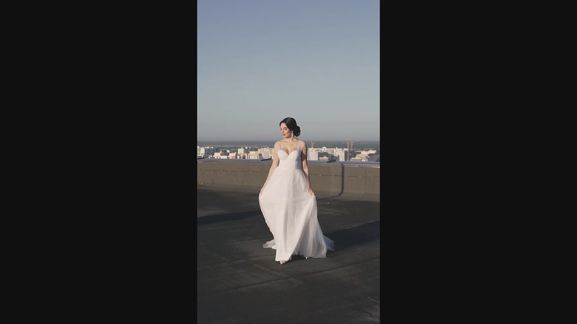Kiera A-line Sweetheart Ivory Wedding dress video