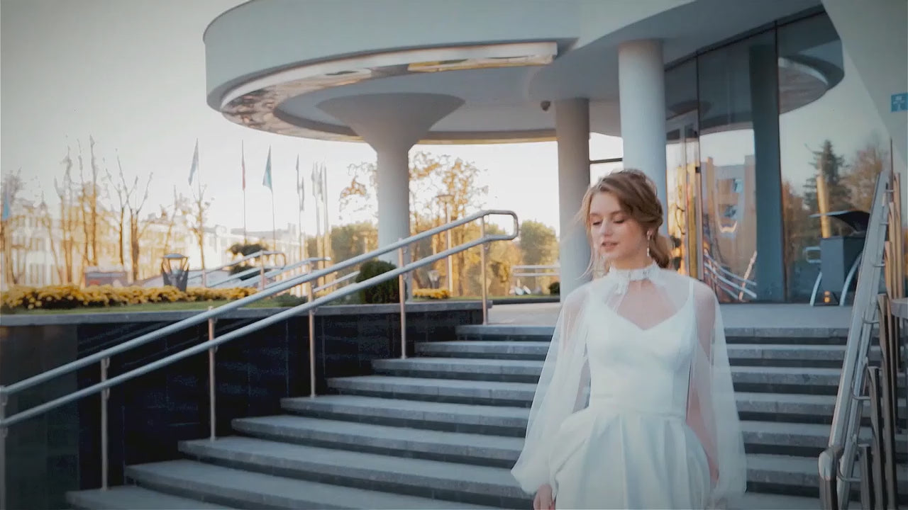 Sali A-line V-neck LightMilk Wedding dress video