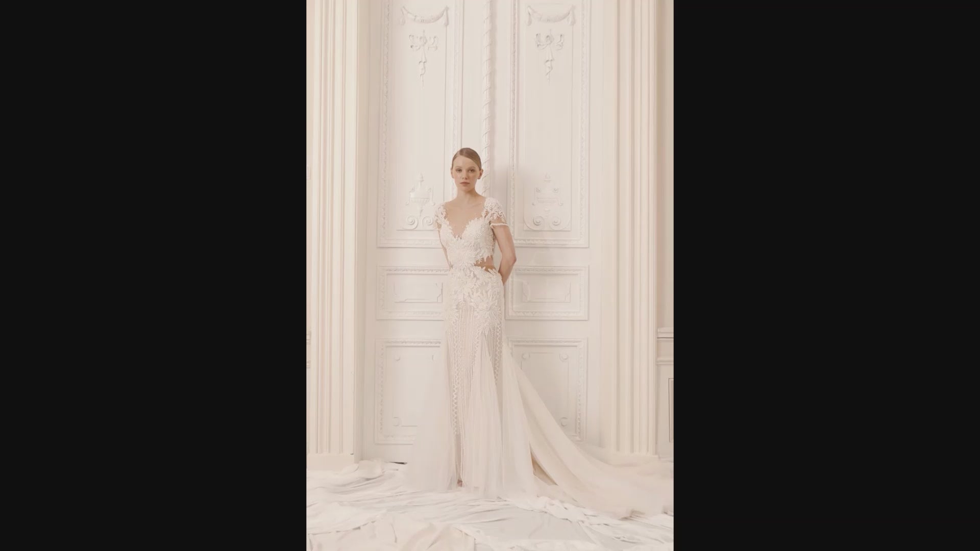 Kate Trumpet/Mermaid Illusion Nude Wedding dress video