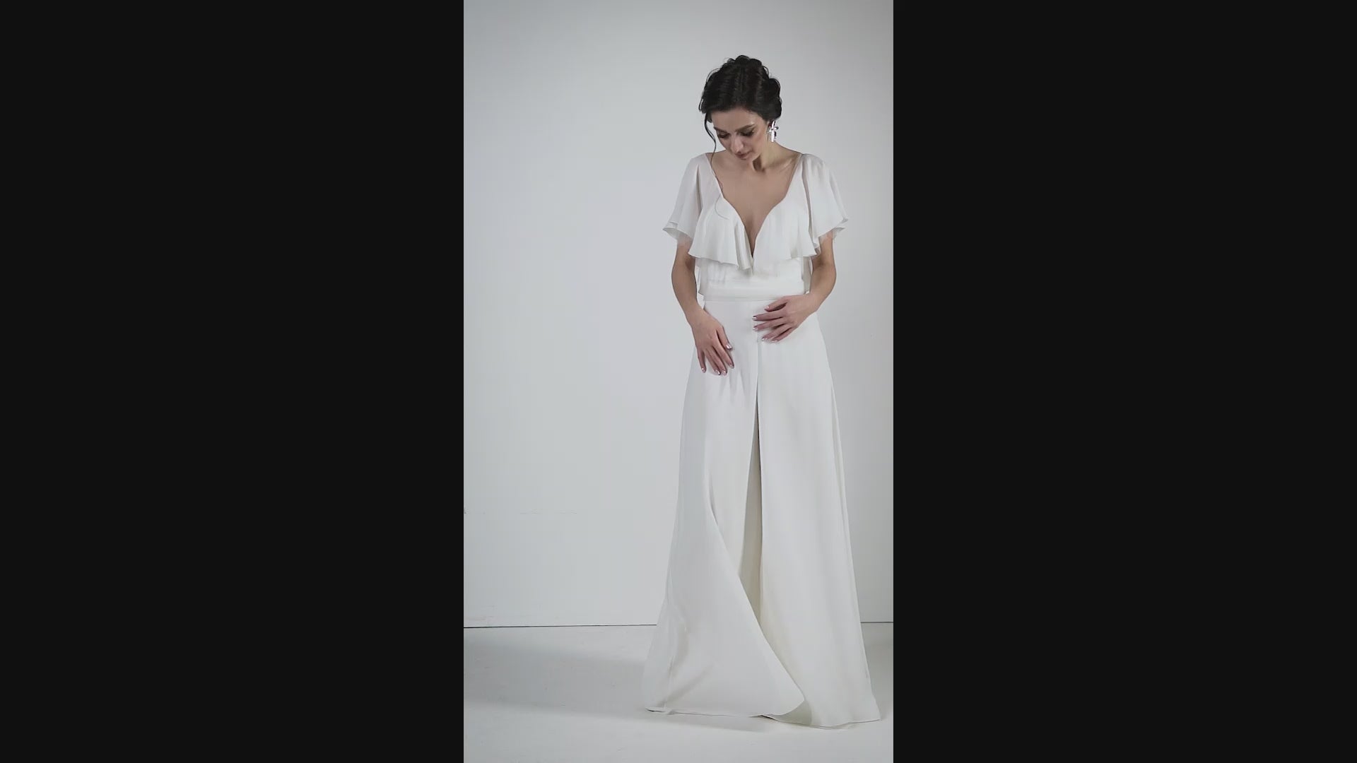 Olabisi Pants Illusion White Wedding dress video