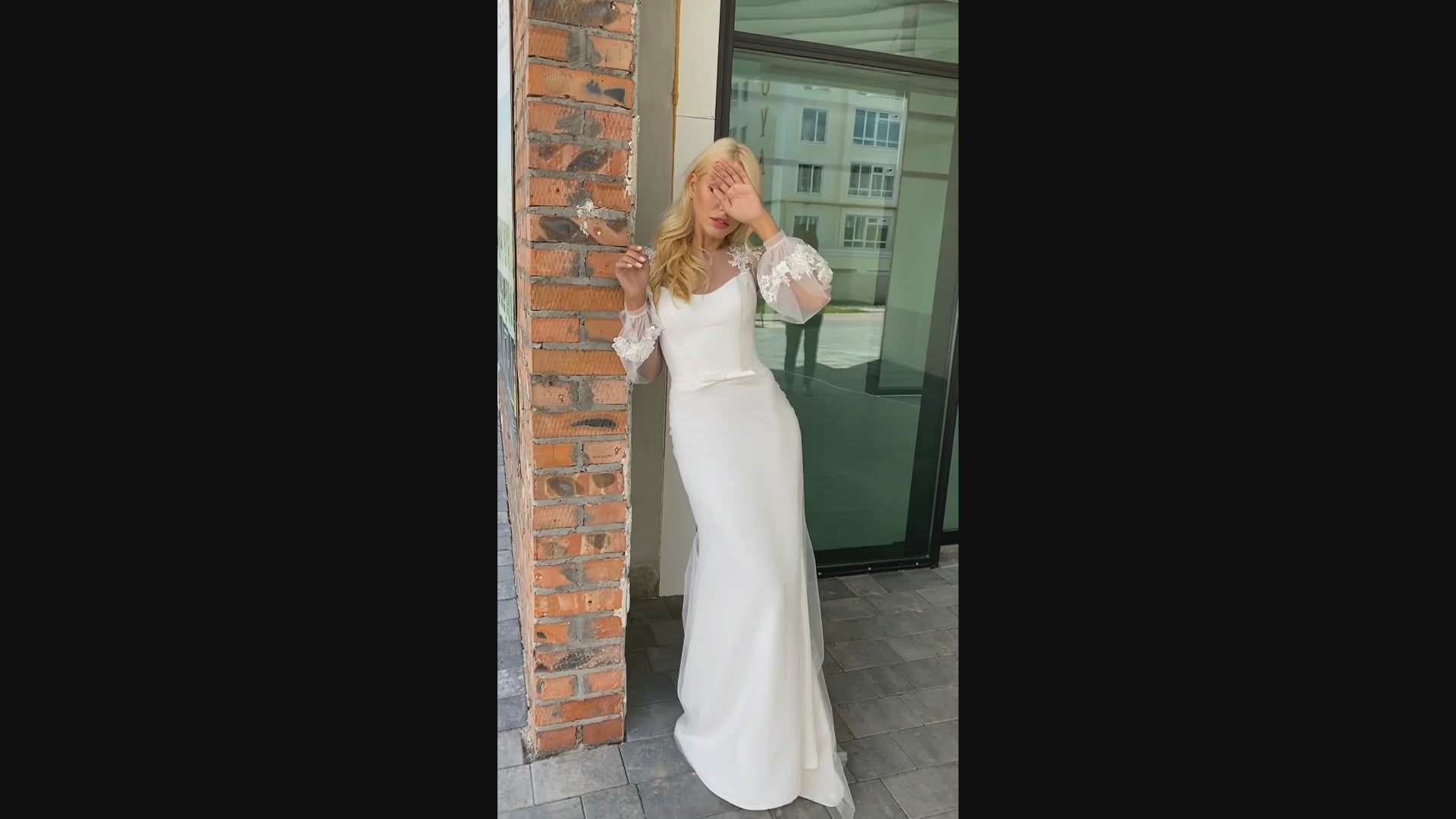 Chez Trumpet/Mermaid Boat/Bateau Whitemilk Wedding dress video